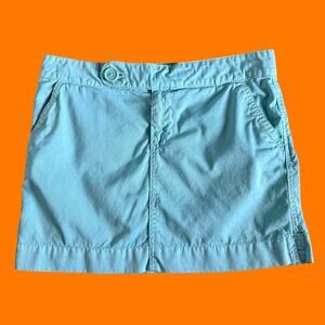00's vintage baby blue 100% cotton y2k low rise mini skirt Size 8 old navy